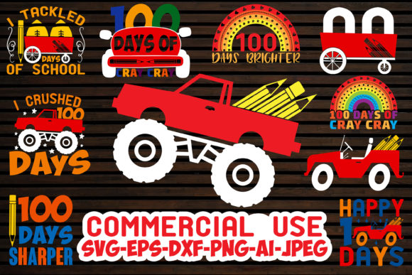 100 Days of School SVG Bundle: A Stitch Test