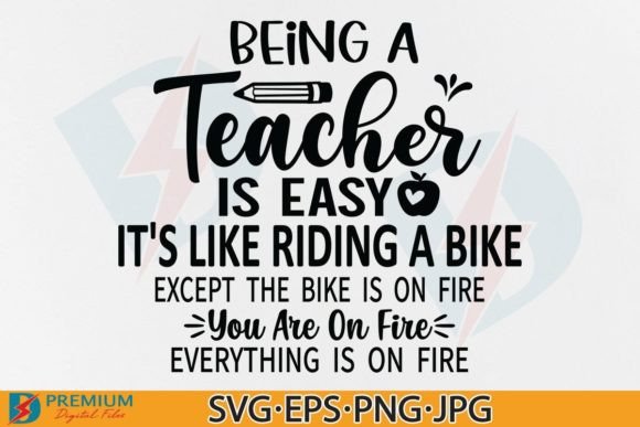 Teacher SVG PNG: Being a Teacher is Easy Review